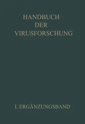 Doerr / Kunkel / Hallauer |  Handbuch der Virusforschung | Buch |  Sack Fachmedien