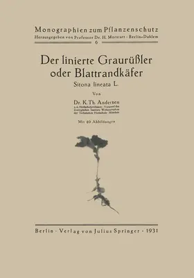 Andersen | Der linierte Graurüßler oder Blattrandkäfer | Buch | 978-3-7091-9567-3 | www.sack.de