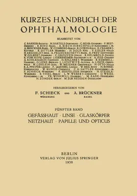 Gilbert / Jeß / Rönne |  Gefässhaut · Linse Glaskörper · Net¿haut Papille und Opticus | Buch |  Sack Fachmedien