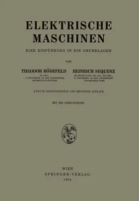 Bödefeld / Sequenz |  Elektrische Maschinen | Buch |  Sack Fachmedien