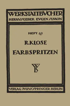 Klose |  Farbspritzen | Buch |  Sack Fachmedien