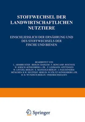 Armbruster / Honcamp / Wundsch | Stoffwechsel der Landwirtschaftlichen Nutztiere | E-Book | www.sack.de