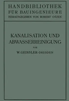Geißler |  Kanalisation und Abwasserreinigung | eBook | Sack Fachmedien