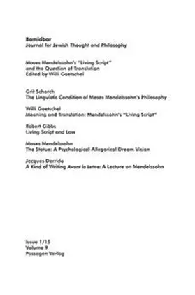 Goetschel |  Bamidbar 1.15 | Buch |  Sack Fachmedien