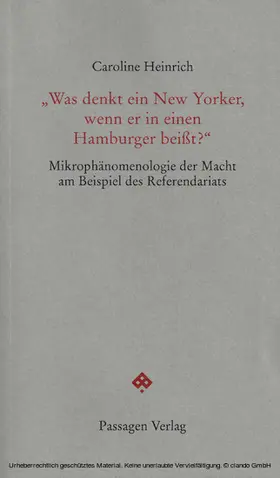 Heinrich / Engelmann |  "Was denkt ein New Yorker, wenn er in einen Hamburger beißt?" | eBook | Sack Fachmedien