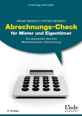 Nemeth |  Abrechnungs-Check für Mieter und Eigentümer | Buch |  Sack Fachmedien