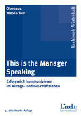Obenaus / Weidacher |  This is the manager speaking | eBook | Sack Fachmedien