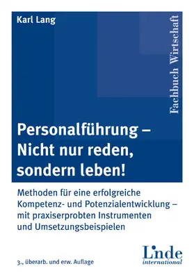 Lang | Personalführung - nicht nur reden, sondern leben! | E-Book | www.sack.de