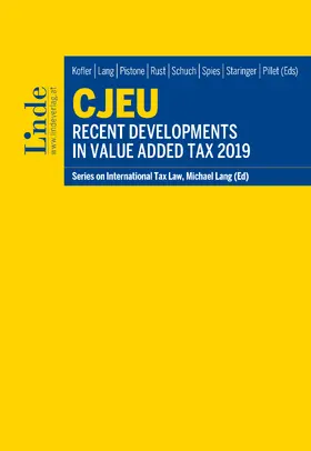 Kofler / Lang / Pistone | CJEU - Recent Developments in Value Added Tax 2019 | E-Book | sack.de