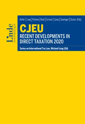 Kofler / Lang / Pistone | CJEU - Recent Developments in Direct Taxation 2020 | E-Book | sack.de