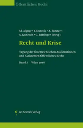 Aigner / Durovic / Forster |  Recht und Krise | Buch |  Sack Fachmedien