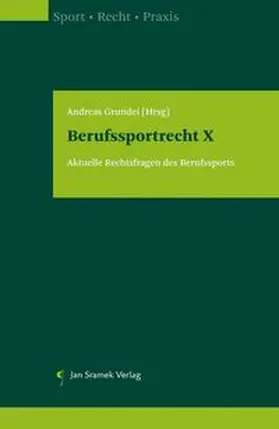 Grundei / Pfalz / Korn |  Berufssportrecht X | Buch |  Sack Fachmedien