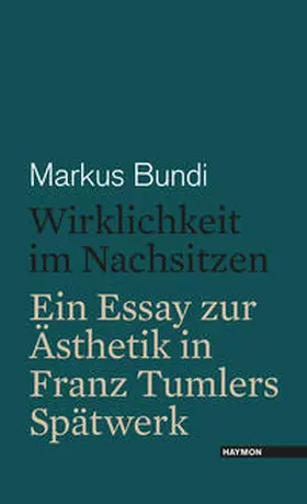 Bundi |  Wirklichkeit im Nachsitzen | Buch |  Sack Fachmedien