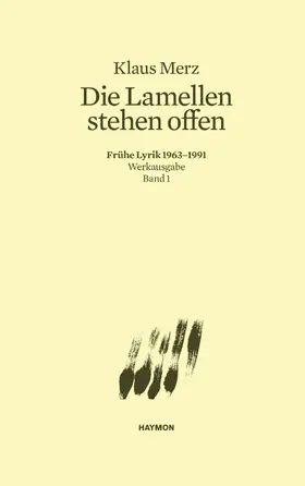 Merz / Bundi |  Die Lamellen stehen offen | eBook | Sack Fachmedien