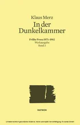 Merz / Bundi |  In der Dunkelkammer | eBook | Sack Fachmedien