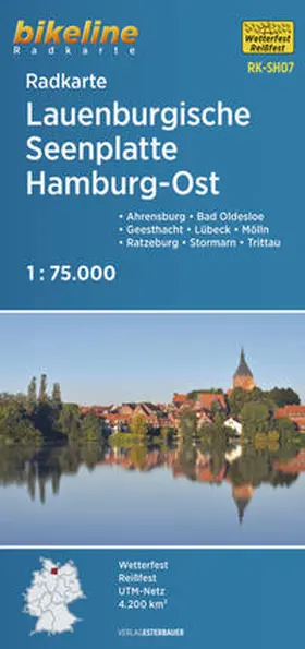 Verlag |  Radkarte Lauenburgische Seenplatte Hamburg Ost (RK-SH07) | Sonstiges |  Sack Fachmedien