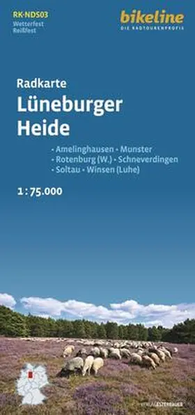  Radkarte Lüneburger Heide | Sonstiges |  Sack Fachmedien