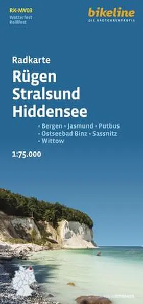 Esterbauer Verlag |  Radkarte Rügen Stralsund Hiddensee (RK-MV03) | Sonstiges |  Sack Fachmedien