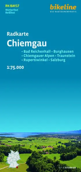 Verlag |  Radkarte Chiemgau (RK-BAY17) | Sonstiges |  Sack Fachmedien