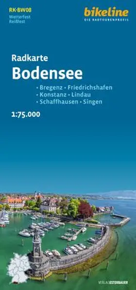 Verlag Esterbauer GmbH |  Radkarte Bodensee (RK-BW08) | Sonstiges |  Sack Fachmedien