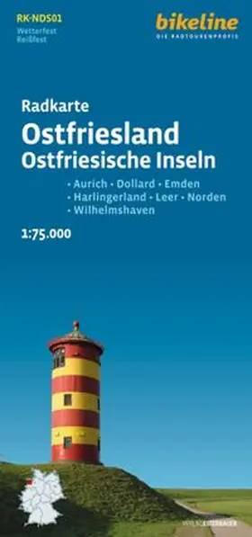 Verlag Esterbauer GmbH |  Radkarte Ostfriesland Ostfriesische Inseln | Sonstiges |  Sack Fachmedien