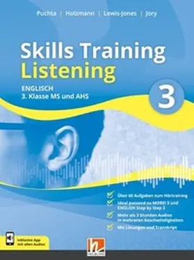 Puchta / Holzmann / Lewis-Jones |  Skills Training | Listening 3 (Lehrplan 2023) | Buch |  Sack Fachmedien
