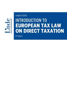 Adamczyk / Bendlinger / Boel |  Introduction to European Tax Law on Direct Taxation | Buch |  Sack Fachmedien