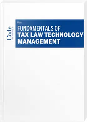 Risse |  Fundamentals of Tax Law Technology Management | Buch |  Sack Fachmedien