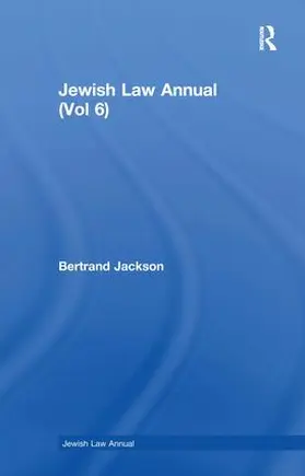 Jackson | Jewish Law Annual (Vol 6) | Buch | 978-3-7186-0466-1 | www.sack.de