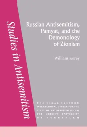 Corey |  Russian Antisemitism Pamyat/De | Buch |  Sack Fachmedien