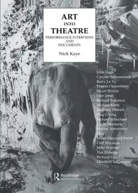 Kaye |  Art Into Theatre | Buch |  Sack Fachmedien
