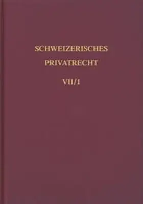 Vischer (†) / Baerlocher / Cavin |  Bd. VII/1: Obligationenrecht. Besondere Vertragsverhältnisse 1. Halbband | Buch |  Sack Fachmedien