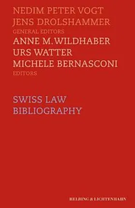 Vogt / Bernasconi / Drolshammer |  Swiss Law Bibliography | Buch |  Sack Fachmedien