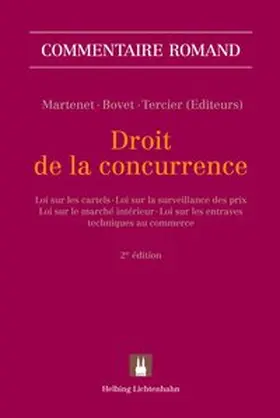 Martenet / Alberini / Bovet |  Droit de la concurrence | Buch |  Sack Fachmedien