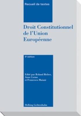 Bieber / Maiani |  Droit constitutionnel de l'Union européenne | Buch |  Sack Fachmedien