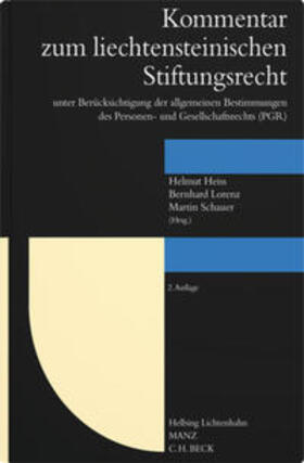 Heiss / Lorenz / Schauer | Kommentar zum liechtensteinischen Stiftungsrecht | Buch | 978-3-7190-3100-8 | sack.de