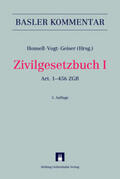Honsell / Vogt / Geiser |  Zivilgesetzbuch I | Buch |  Sack Fachmedien