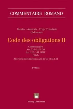 Tercier / Amstutz / Trigo Trindade | Code des obligations II (CO II) | Buch | 978-3-7190-3169-5 | www.sack.de