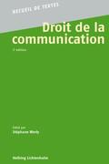 Werly |  Droit de la communication | Buch |  Sack Fachmedien