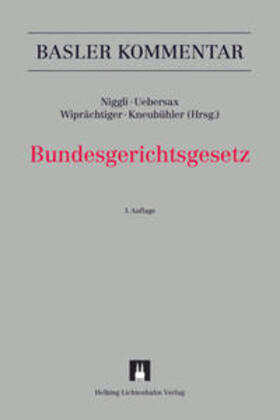 Aemisegger / Niggli / Amstutz | Bundesgerichtsgesetz | Buch | 978-3-7190-3264-7 | sack.de