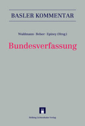 Waldmann / Achermann / Belser | Bundesverfassung (BV) | Buch | 978-3-7190-3318-7 | sack.de