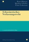 Rhinow / Schefer / Uebersax |  Schweizerisches Verfassungsrecht | Buch |  Sack Fachmedien