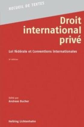 Bucher |  Droit international privé | Buch |  Sack Fachmedien