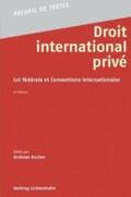 Bucher |  Droit international privé | Buch |  Sack Fachmedien