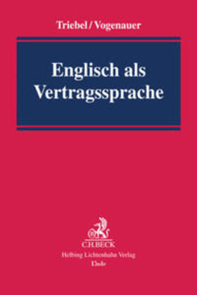 Triebel / Vogenauer | Englisch als Vertragssprache | Buch | 978-3-7190-3472-6 | sack.de