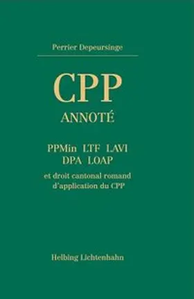 Perrier Depeursinge | CPP annoté | Buch | 978-3-7190-3541-9 | sack.de