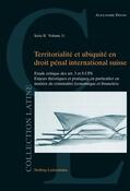 Dyens |  Territorialité et ubiquité en droit pénal international suisse | Buch |  Sack Fachmedien