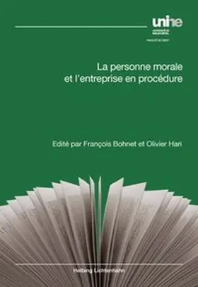 Bohnet / Hari |  La personne morale et l’entreprise en procédure | Buch |  Sack Fachmedien