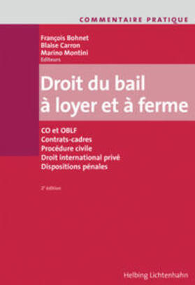 Bohnet / Carron / Montini | Commentaire pratique Droit du bail à loyer et à ferme | Buch | 978-3-7190-3567-9 | sack.de
