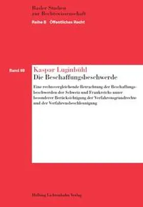 Luginbühl |  Die Beschaffungsbeschwerde | Buch |  Sack Fachmedien